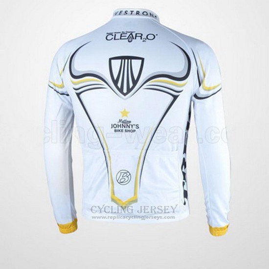 2009 Cycling Jersey Trek Black and White Long Sleeve and Bib Tight